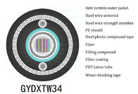 GYDXTW34 Central Loose Tube Cable , G652D 12 Core Fiber Optic Cable