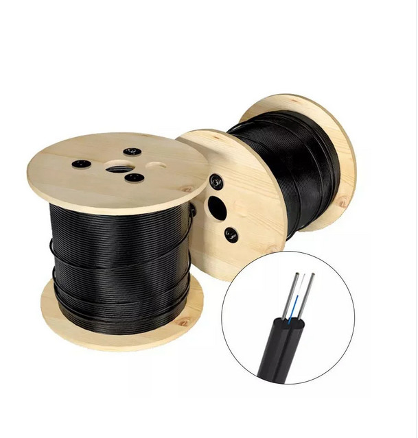 Cable de caída FTTH para interiores de 1/2 núcleos de tipo arco FRP/acero