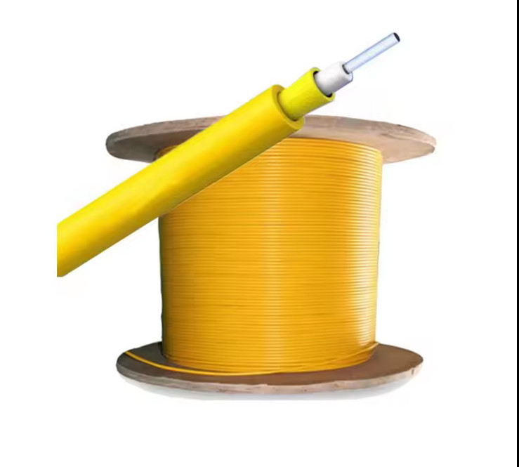 Cables ópticos de fibra óptica de modo único amarillo de 48 núcleos