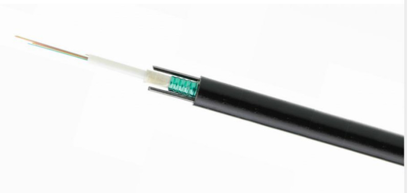Cable de fibra óptica para exteriores GYXTW 12 núcleos Uni-tubo de luz aérea blindada de modo único