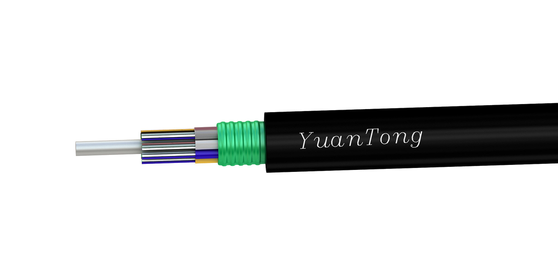 Cables ópticos de acero blindados para exteriores GYTS 2-144f tipo de tubo suelto