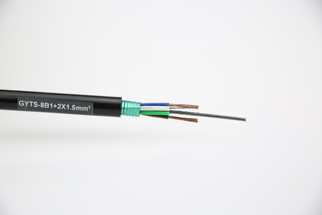 Cables ópticos de acero blindados para exteriores GYTS 2-144f tipo de tubo suelto