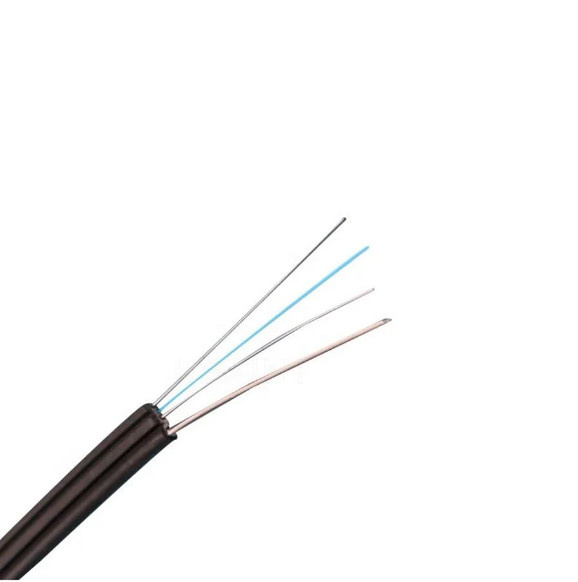 Cable de goteo de fibra óptica FTTH autoportante GJYXCH 1/2 núcleos en interiores y exteriores