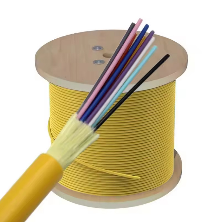 Cable óptico de interior de PVC LSZH de bufe ajustado GJFJV 4-48 núcleo