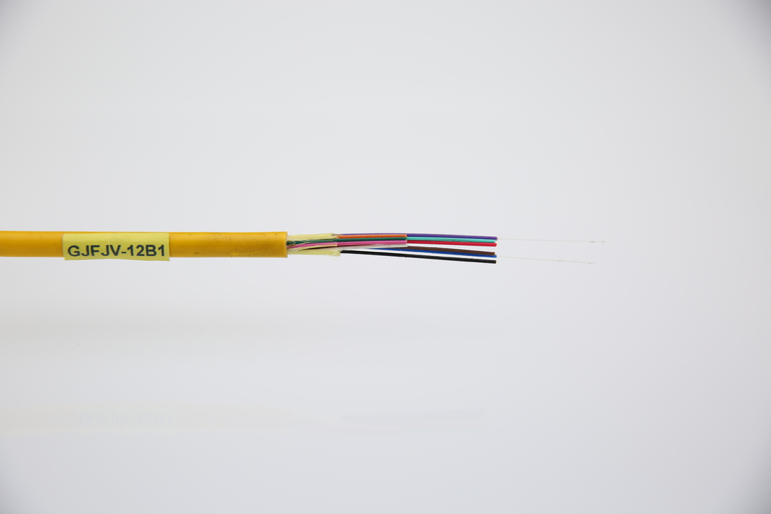 Cable óptico de interior de PVC LSZH de bufe ajustado GJFJV 4-48 núcleo