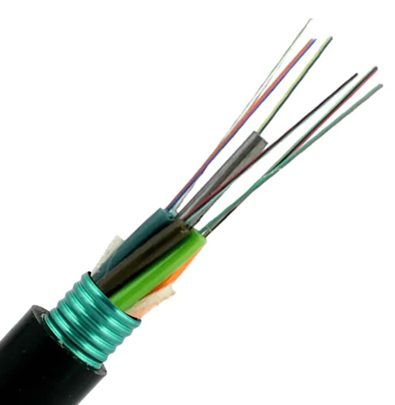 Cables ópticos de acero blindados para exteriores GYTS 2-144f tipo de tubo suelto