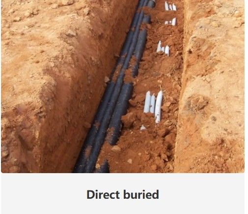 Cables de fibra óptica enterrados directamente para aplicaciones de enterramiento directo -20- 70°C Estructura SZ tubo suelto fijado