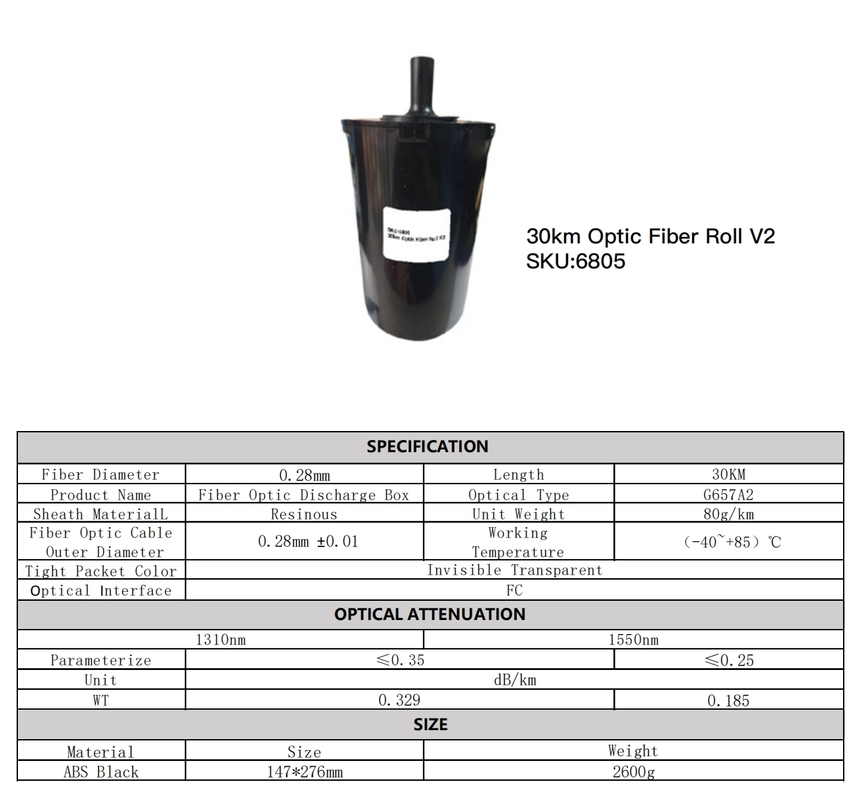 Dron cuadricóptero FPV de fibra profesional listo para volar 30 km/rollo ultraligero - Alta resistencia a la tracción - Cableado interno a externo