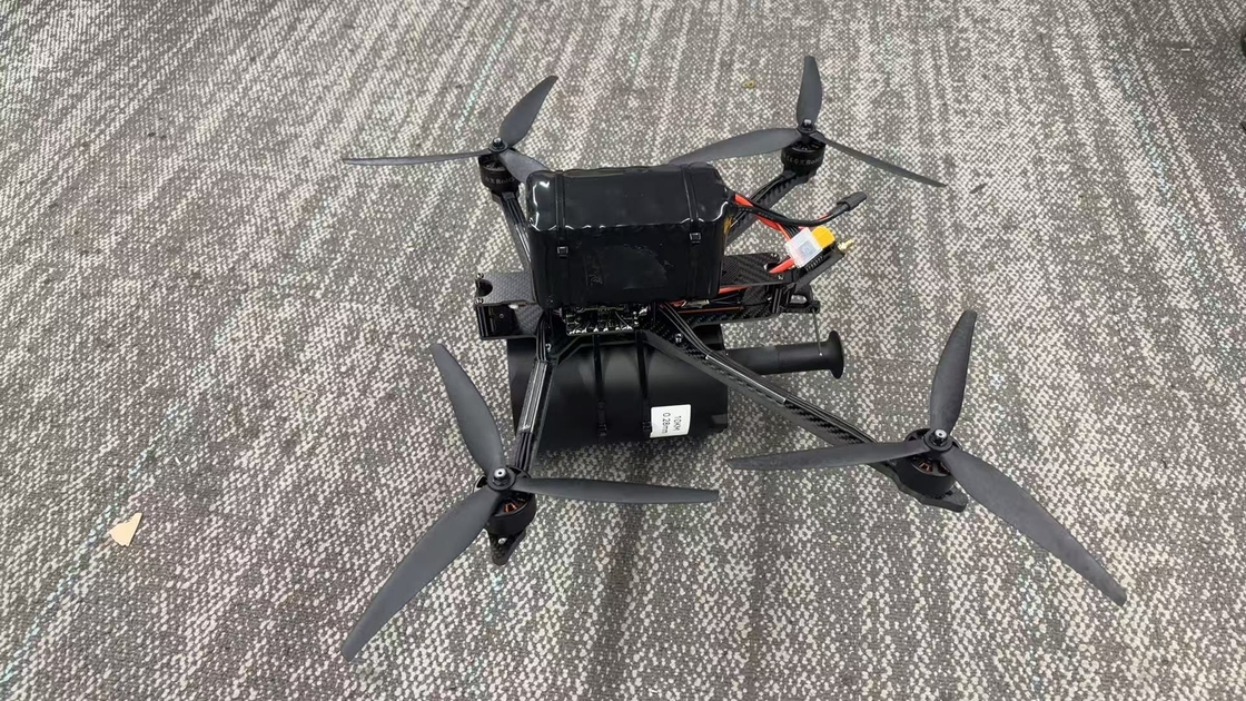 Dron cuadricóptero FPV de fibra profesional listo para volar 30 km/rollo ultraligero - Alta resistencia a la tracción - Cableado interno a externo