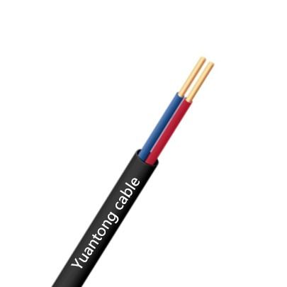 Bvvb 10 mm cubierta o sin cubierta de PVC paralelo núcleo de cobre cable de alimentación eléctrica alambre de cobre