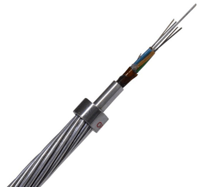 52 modo del cable de fribra óptica flojo múltiple del tubo OPGW de la base solo