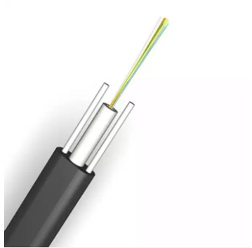Tipo flojo base al aire libre interior plana 4 8 12 del cable de descenso de la fibra óptica del tubo de YTTX FTTH