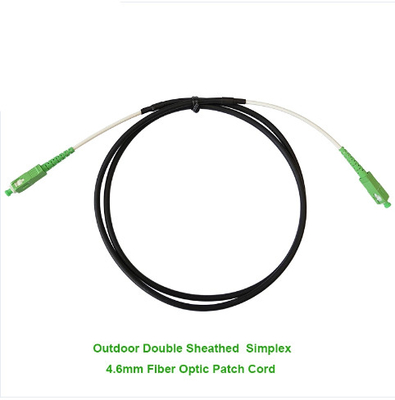 Puente de fibra óptica con revestimiento doble para exteriores Simplex de 4,6 mm