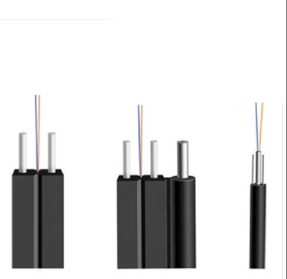 Negro interior al aire libre de fibra óptica del solo modo del cable G657A2