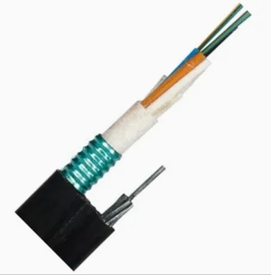 Cable blindado de fibra óptica para exteriores de chaqueta PE o LSZH con escudo de fibra y cinta de acero G652D