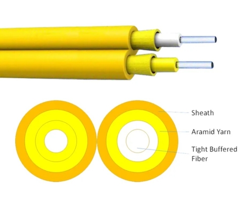 Cable de transmisión de fibra óptica interior GJFJBV para rendimiento de red sin fisuras