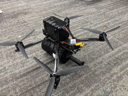 FPV Drone Quadcóptero de Fibra con Cámara 15km 0.28mm Alta Resistencia 60-70N