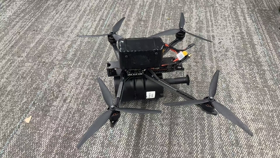 Dron cuadricóptero FPV de fibra profesional listo para volar 30 km/rollo ultraligero - Alta resistencia a la tracción - Cableado interno a externo